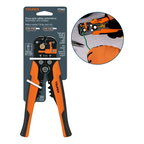 Alicate Pelacables Automatico 8 Pulgadas Truper