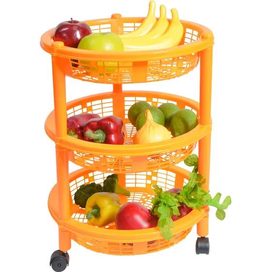 Carrito Verdulero De 3 Niveles Sujoya