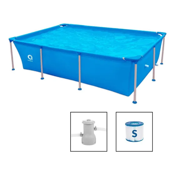 Piscina Estructural Rectangular Jilong 2612 Lts Filtro