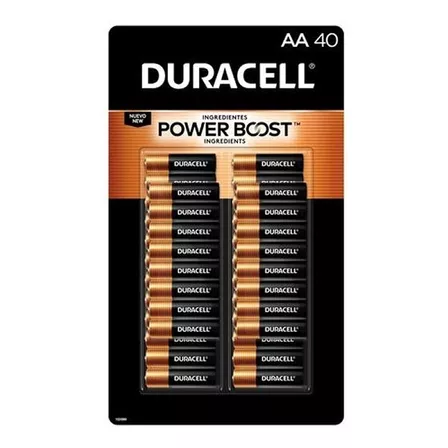 Pilas Aa 40 Duracell Alcalinas Pack De 40 Und 