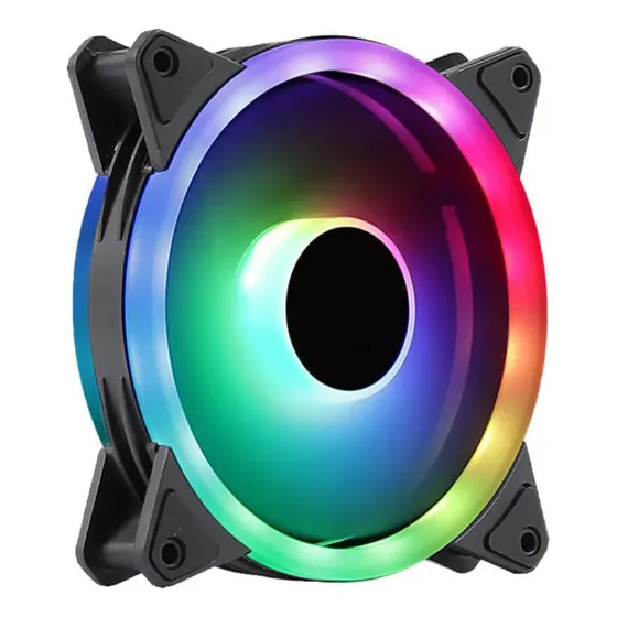Cpu Fan Ventilador Jemip Gline 99 Blanco O Negro Argb  12cm