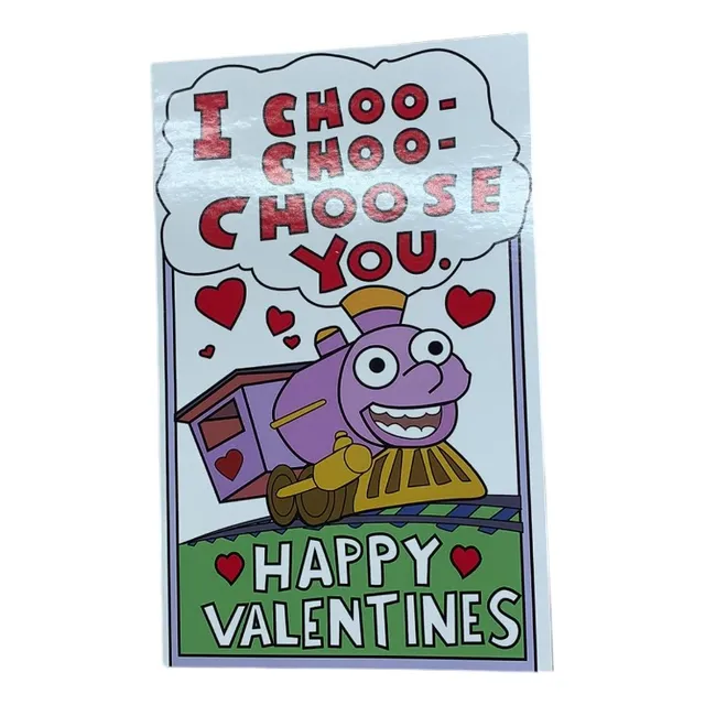 Tarjeta Chose You El Trencito San Valentin
