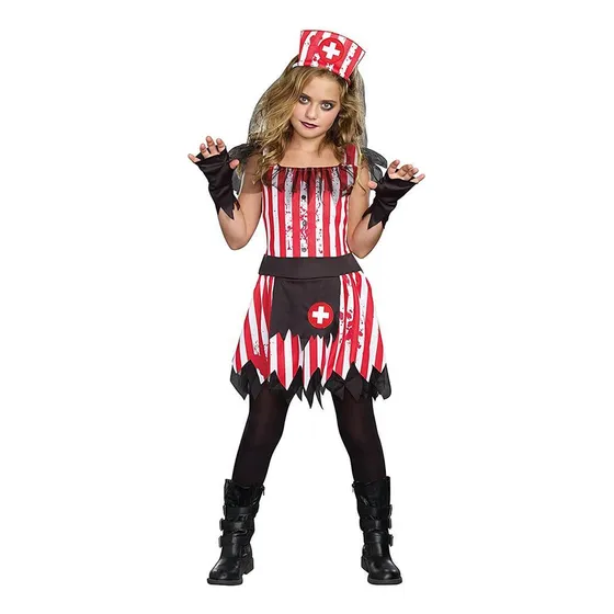 Disfraz Dreamgirl Zombie Candy Striper Enfermera Niñas S6-8