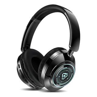 Kinwodon Audifonos Bluetooth5.4 Diadema Cancelación De Ruido 600mah Inalámbricos Gamer Auriculares Con Micrófono Y Led Luz Controlador De 40mm Negro, 3 Métodos De Conexión