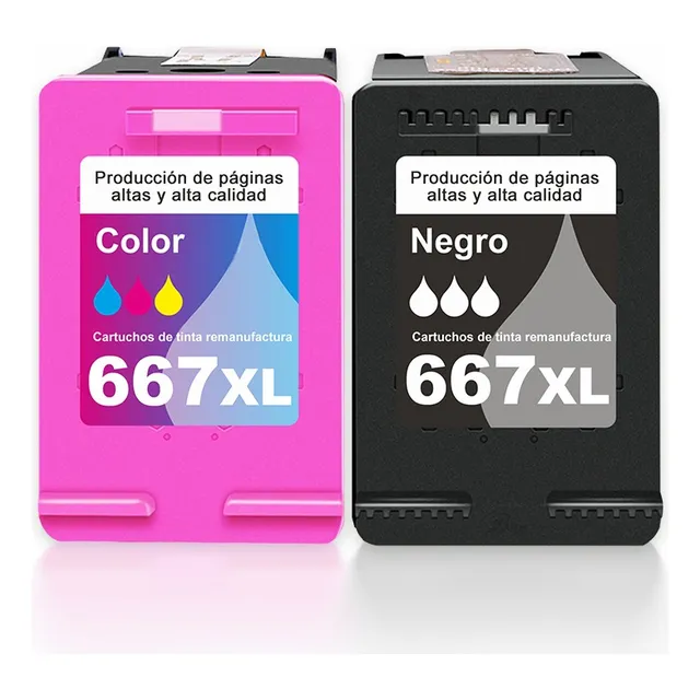 Cartucho De Tinta Fannster 667xl Compatible Para Hp 667xl, P