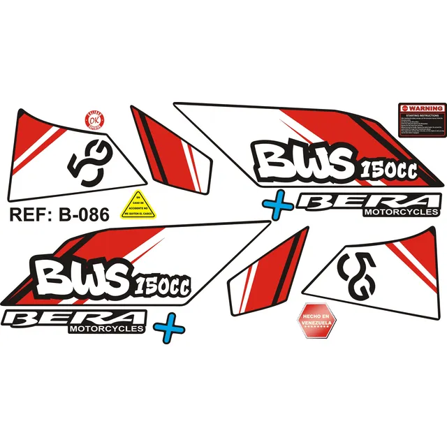 Calcomania Bera Bws 150cc 5g