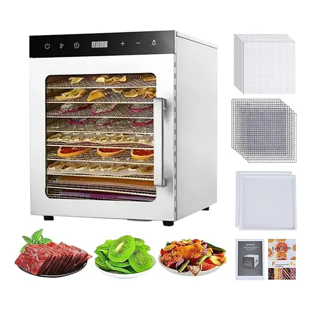 Deshidratador Alimentos 10 Bandejas Comercial Acero Inox WETTE