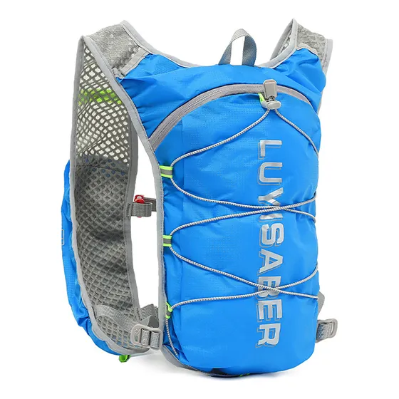 Mochila Tipo Chaleco Hidratante Para Correr, Azul Hidratante