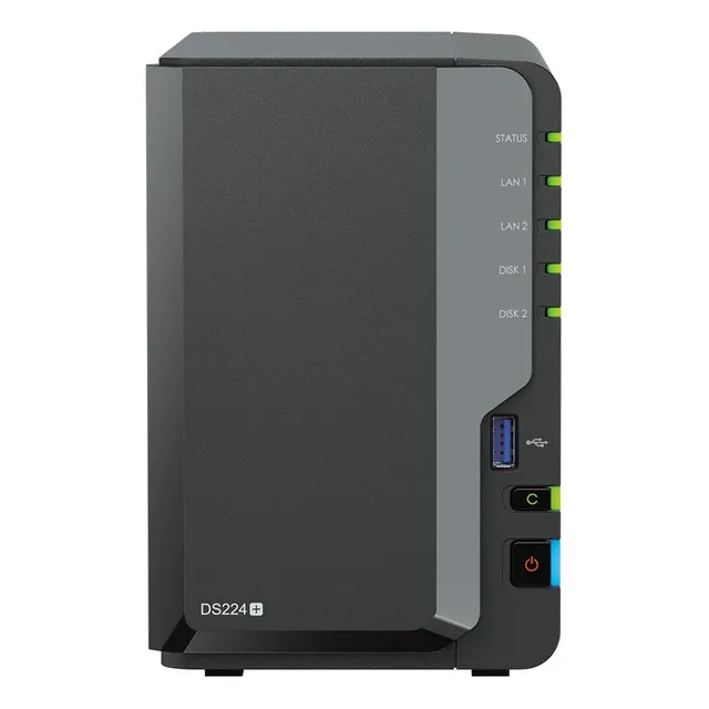Diskstation Nas Synology Ds224+ De 2 Compartimentos, 8 Tb Co