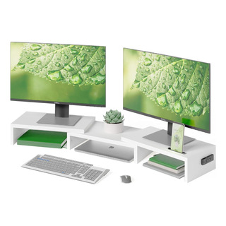 Bontec Soporte Elevador De Doble Monitor Con Soporte Para Sm Bontec Soporte Elevador De Doble Monitor Con Soporte Para Sm