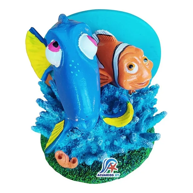 Dory Y Marlín, Buscando A Nemo. Decoración Pecera Acuario