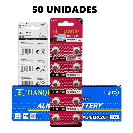 Pila Bateria Tianqiu Para Reloj Ag4 / 377a / Lr626h Tienda