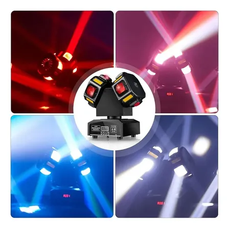 200w Moving Head 2 Heads 4in1 Beam+strobe+laser Stage Light