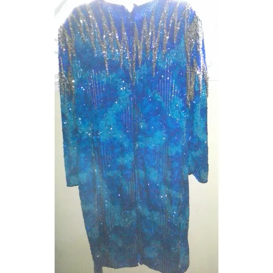Vestido De Seda Y Pedrería, Talla M, L. Oferta 65 $
