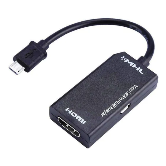 Mhl Adaptador De Cable Micro Usb A Hdmi Conversor De Vídeo