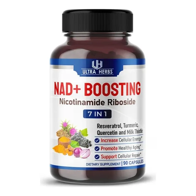 Nad Boosting Nicotinamide Resveratrol, Antienvejecimiento. 