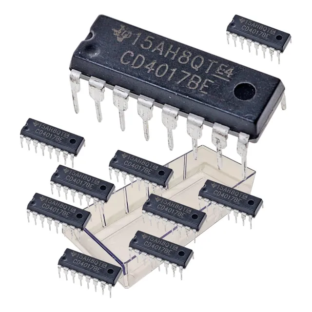 Circuito Integrado Cd4017 (10 Peças) Dip-14 Envio Imediato