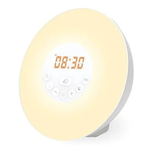 Wake Up Light, Myfree Nature Light Sunrise Simulación Desper
