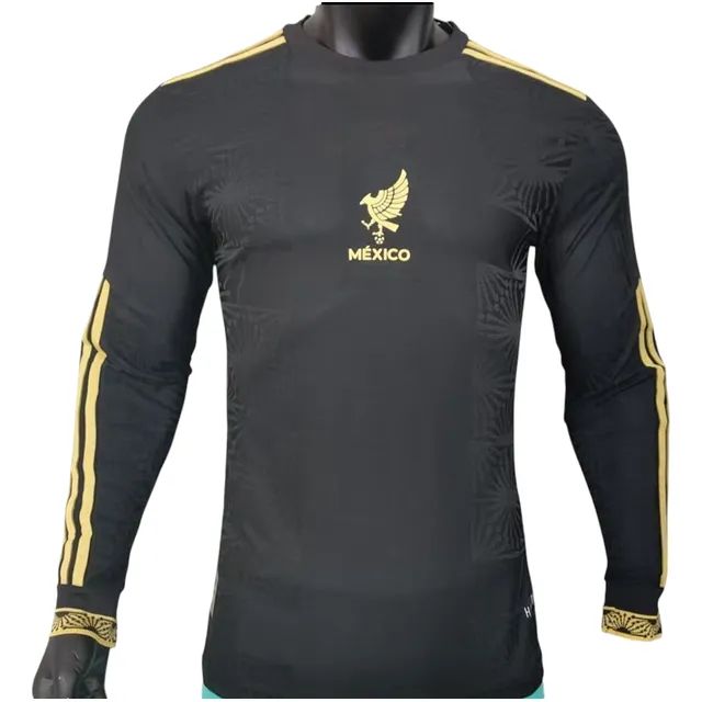 Playera Futbol Alta Calidad Selección Mexicana Manga Larga