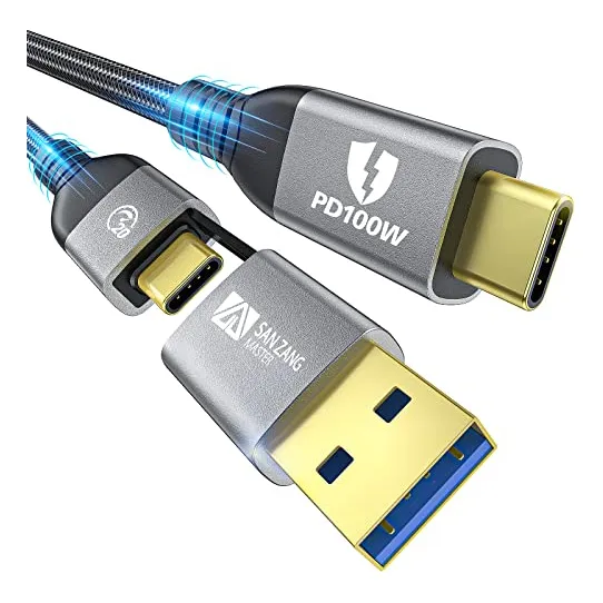 Cable Usb C A Usb C De 100 W, Para Cable Thunderbolt 3 2 En
