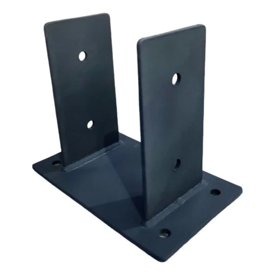 Base Para Pilar De Madera 8x8 Bruto (2 Aletas)