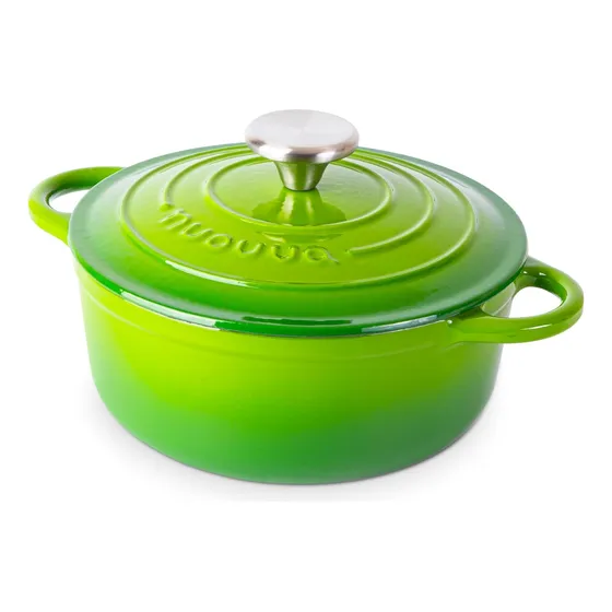 Olla De Hierro Fundido Verde 2,1 Litros 20cm Nuovva