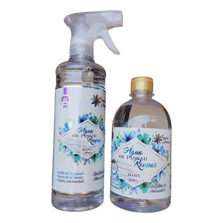 Kit Agua Perfumada Para Passar Roupas De Loja Spray E Refil Kit Agua Perfumada Para Passar Roupas De Loja Spray E Refil