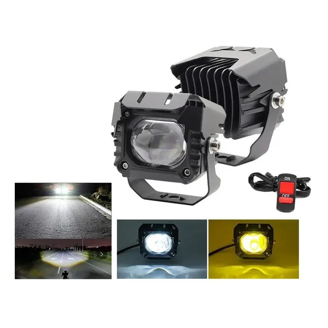 Exploradoras Turbo Led Tipo Transformer Dual Color 10.000 Lm