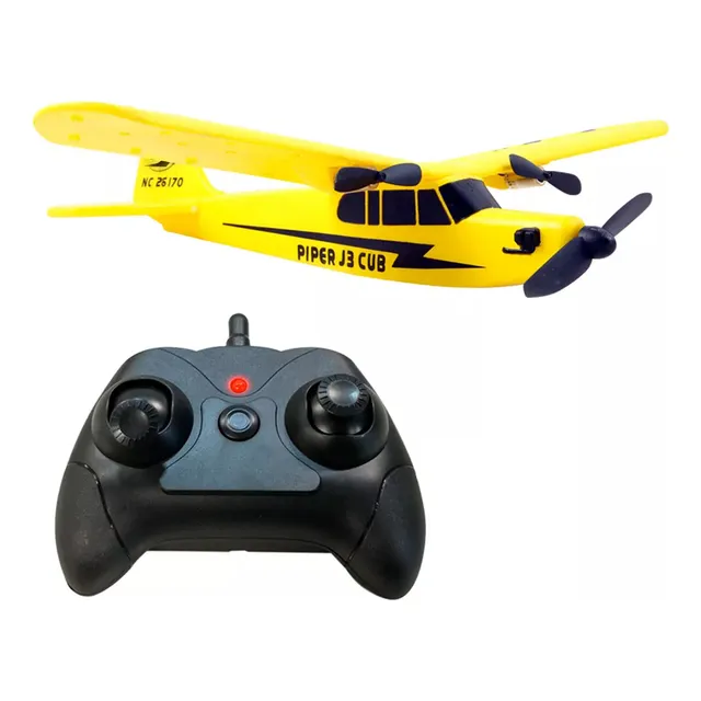 Avion A Control Remoto Rc Pipper Planeador Alcance 80mt Jmc