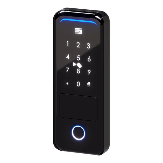 Fechadura Digital Weg Wi-fi Sobrepor Smart Weg Home Cor Unico