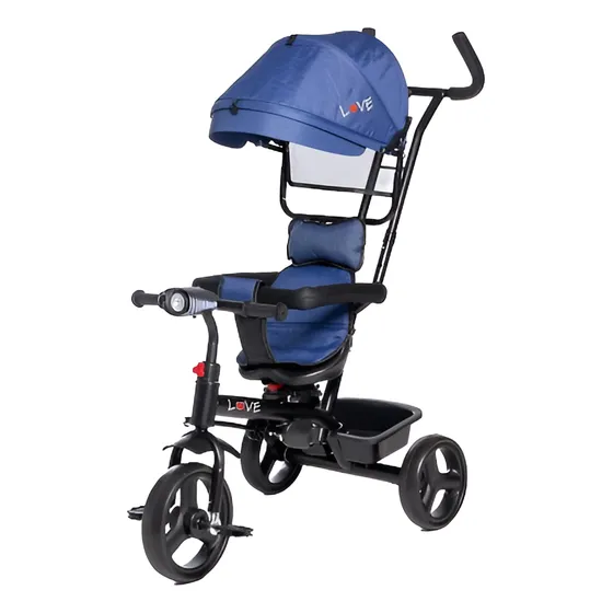 Triciclo Infantil Asiento Giratorio Música Luz Apoyapies 044