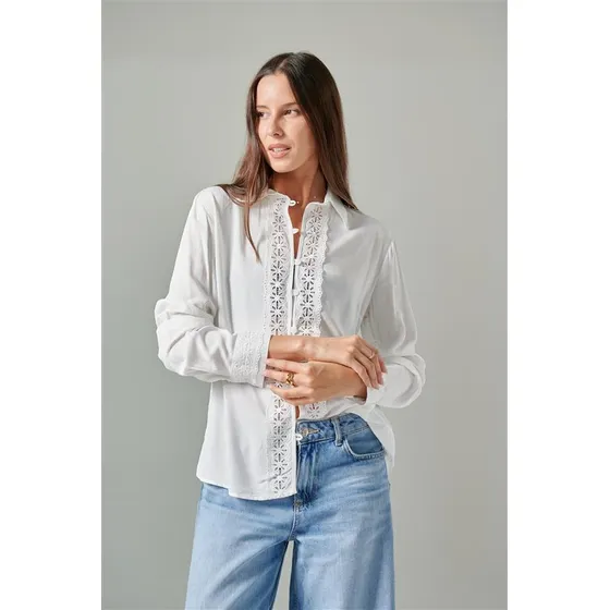 Camisa Blanca Fantasy Guardas Florcitas Guk210 Arizona
