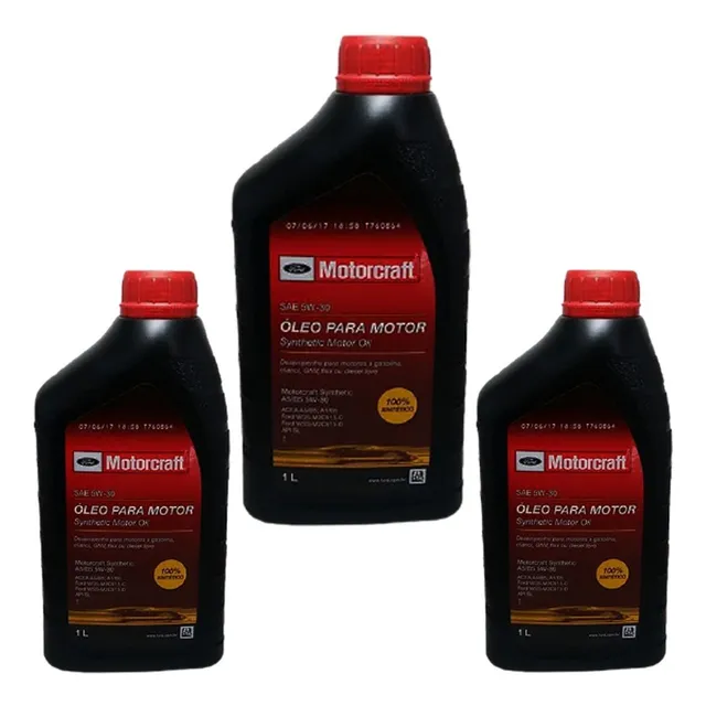 Kit 3 Litros Oleo Motor Motorcraft 5w30 Sintetico Sn