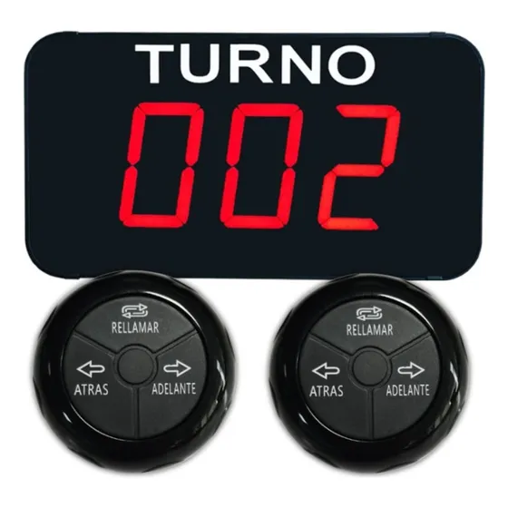Turnero Digital Llamador Display Inalambrico Para Clientes  