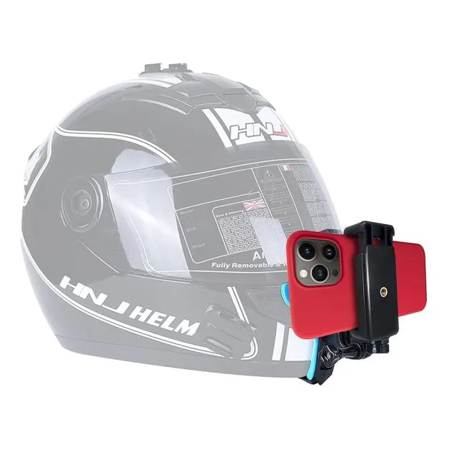 Soporte Casco Menton Celular Mentonera Frontal  Moto Set