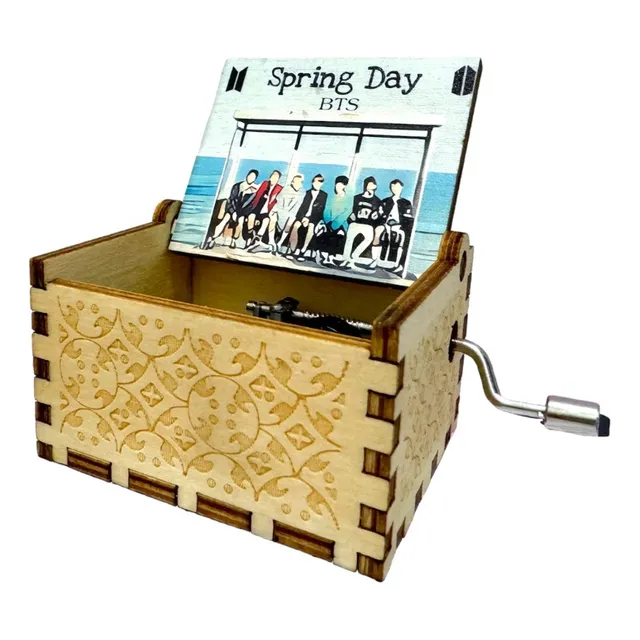Caja Musical Bts Spring Day Cajita De Música K-pop X1
