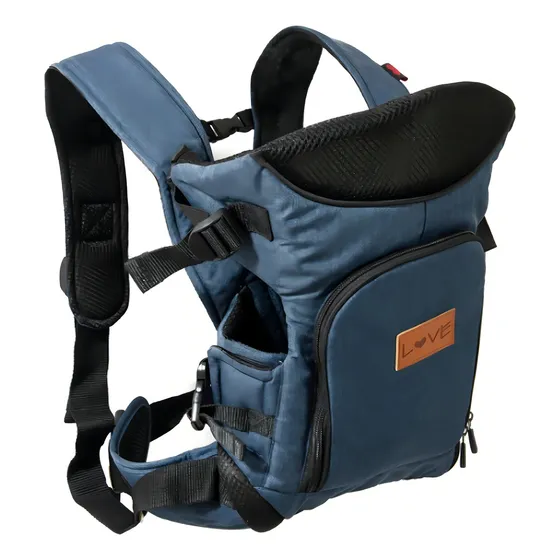 Mochila Porta Bebé Love Art 4008 Color Azul