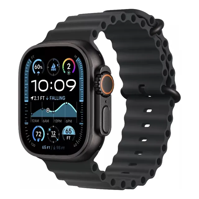 Apple Watch Ultra 2 Black (49mm) Ocean Band Black Gris Negro Negro Negro