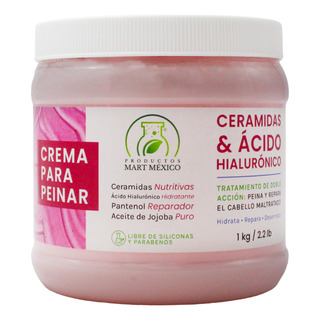 Crema Para Peinar Ceramidas & Ăcido HialurĂłnico (1 Kilo) Crema Para Peinar Ceramidas & Ăcido HialurĂłnico (1 Kilo)