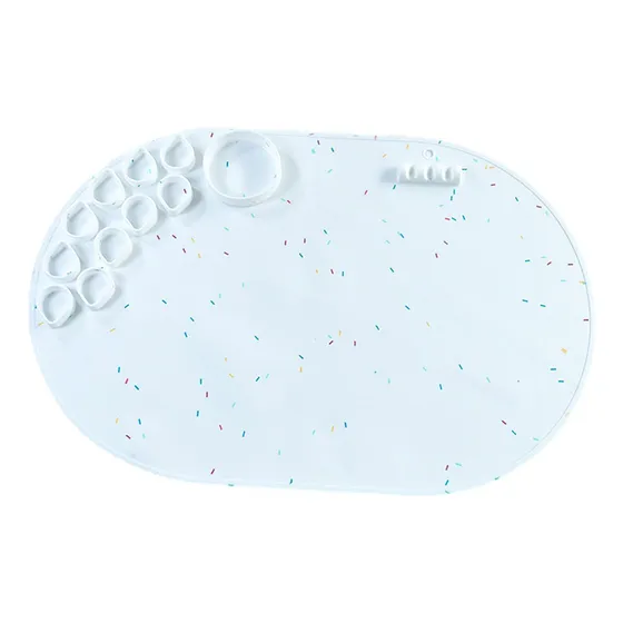 Tapete Artesanal De Silicone, Tapete De Pintura De Branco