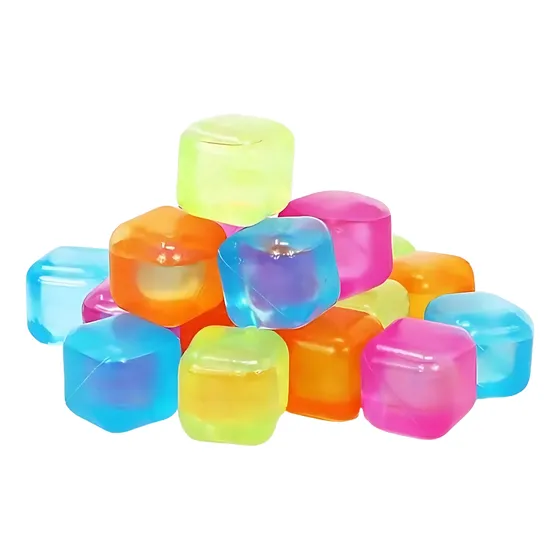 Cubitos De Hielo Reutilizables, Coloridos Cubos Hielo X 36