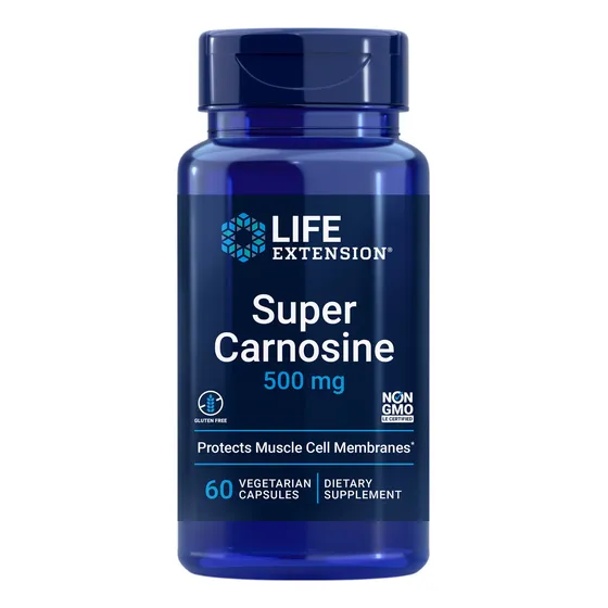 Suplemento Life Extension Super Carnosine 500 Mg Para Muscle