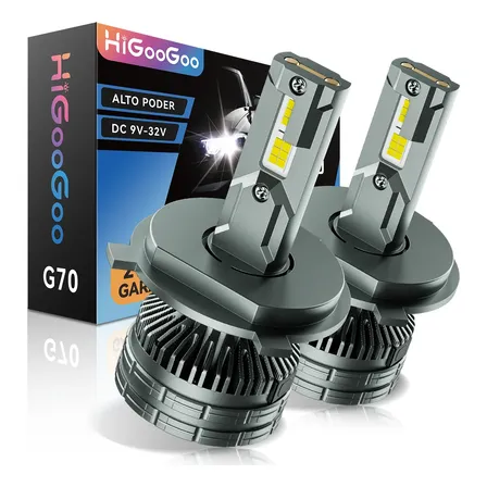 Higoogoo G70 200w Led Par Carro Farol H4 6500k 40000lm H4 Branco