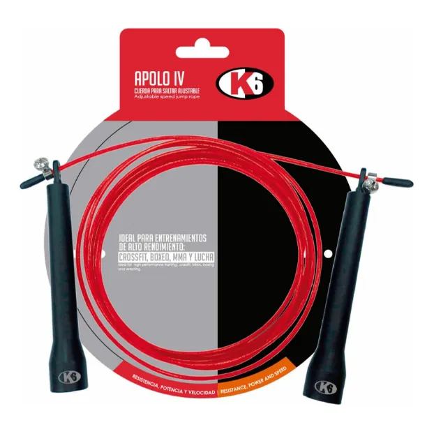 Cuerda Para Saltar Ajustable Apolo Iv K6 Fitness.