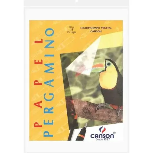 Papel Pergamino Canson X10 - 145g, 1/8 Pliego