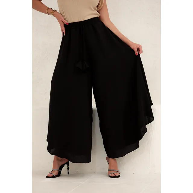 Calça Feminina Pantalona Godê Pantacourt Duna Larga