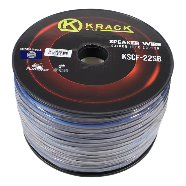 Rollo Cable Cal. 22 Krack Audio Kscf-22sb Libre Oxigeno 100m