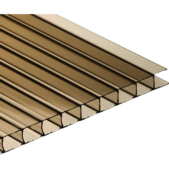 Policarbonato Alveolar 10mm 2,10 X 2,90mts Fume Curia 