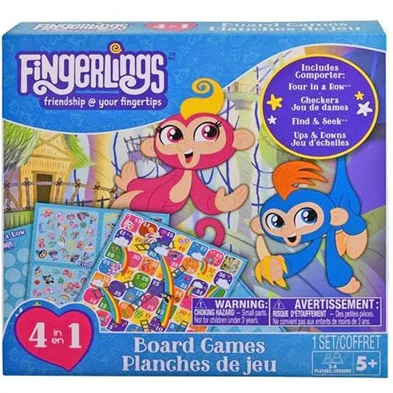 Fingerlings Juego De Mesa 4 En 1 Juguete Original