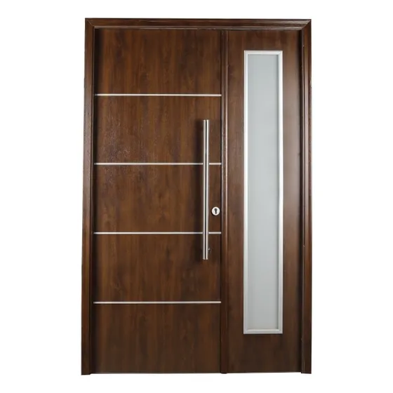 Puerta Y Media Residencial Oblak Eterna 1183 Pvc Cedro